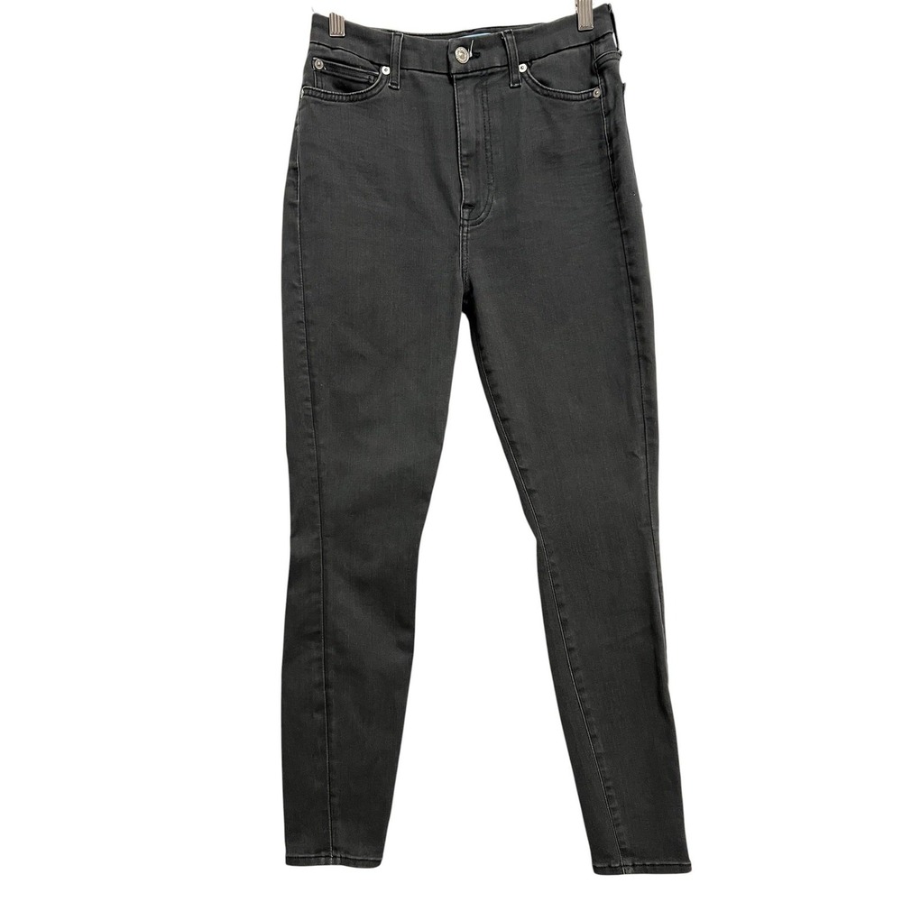 7 For All Mankind B(air) The Aubrey Jeans Womens 28 Gray Black High Rise Skinny